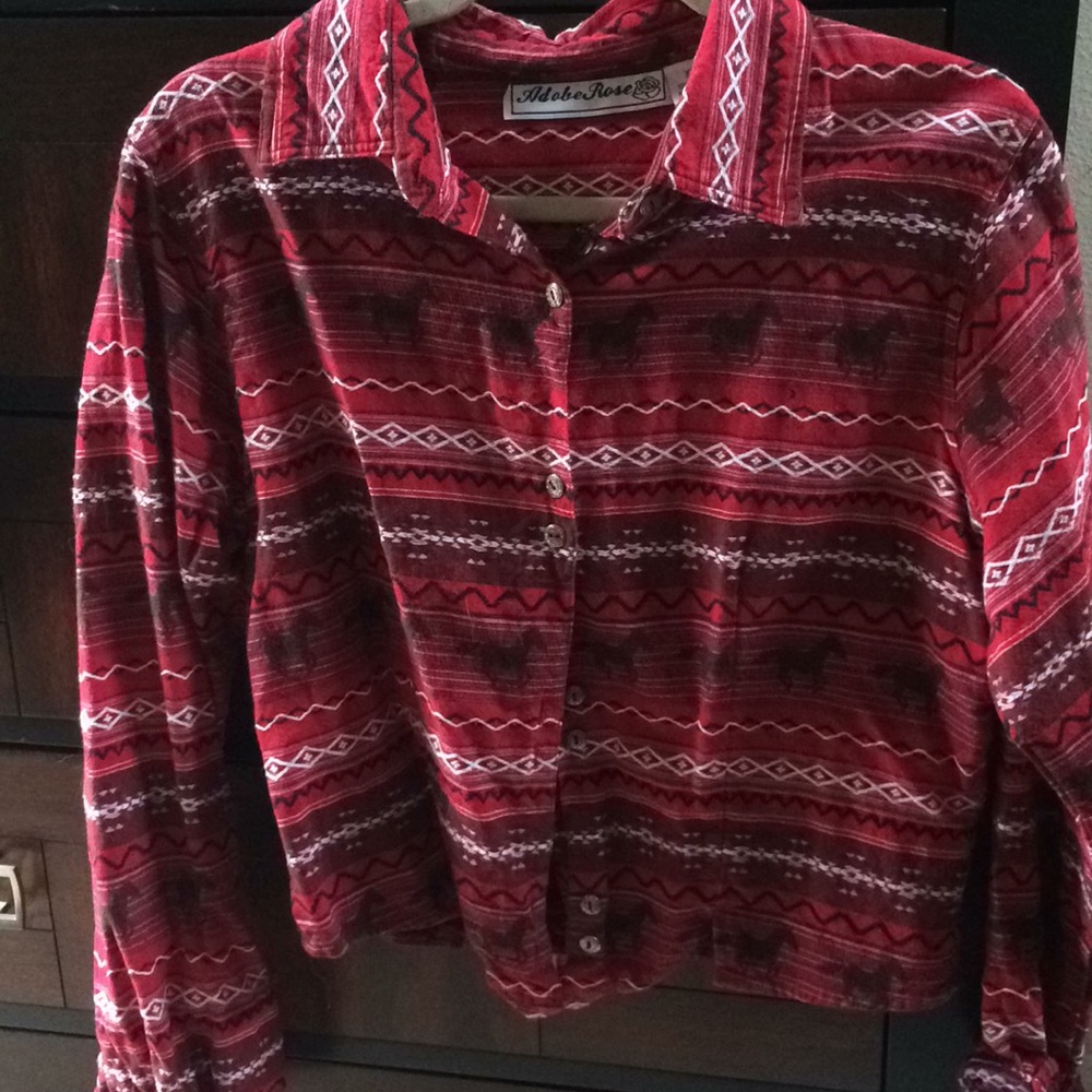 Amazing vintage cowgirl blouse